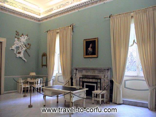 LEFT CHAMBER - In the rooms of the palace are saved enough of the furnitures that used Sissy.