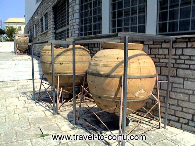 ARCHAEOLOGICAL MUSEUM OF CORFU - Even in grounds of museum are exposed certain discoveries.